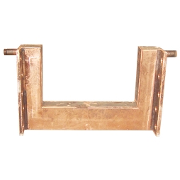 Copper-water jacket for tilting furnace feeding doors