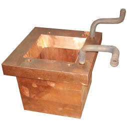 Large water sleeve of copper opening in Flash furnace